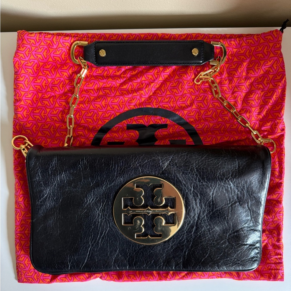 Tory Burch Reva Clutch with detachable chain